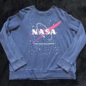 Blue NASA long sleeve